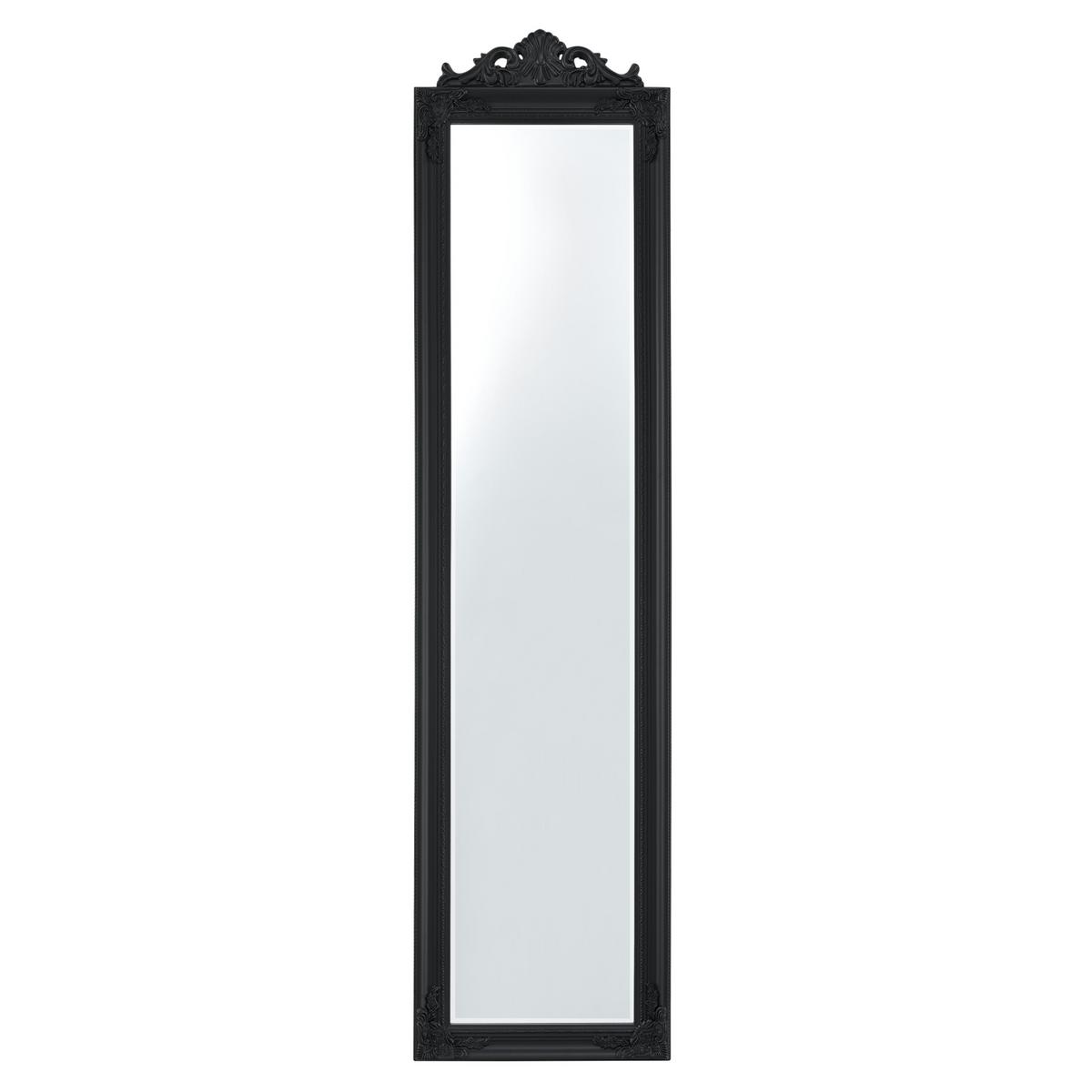STANDSPIEGEL Arezzo - Schwarz, Glas/Holz (28.5/160/140cm) - [en.casa]