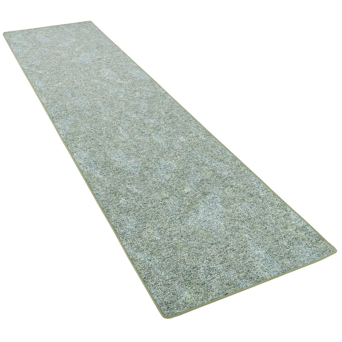 SCHLINGENTEPPICH MEMORY MELIERT LÄUFER - Grün, Textil (80/400cm) - Snapstyle