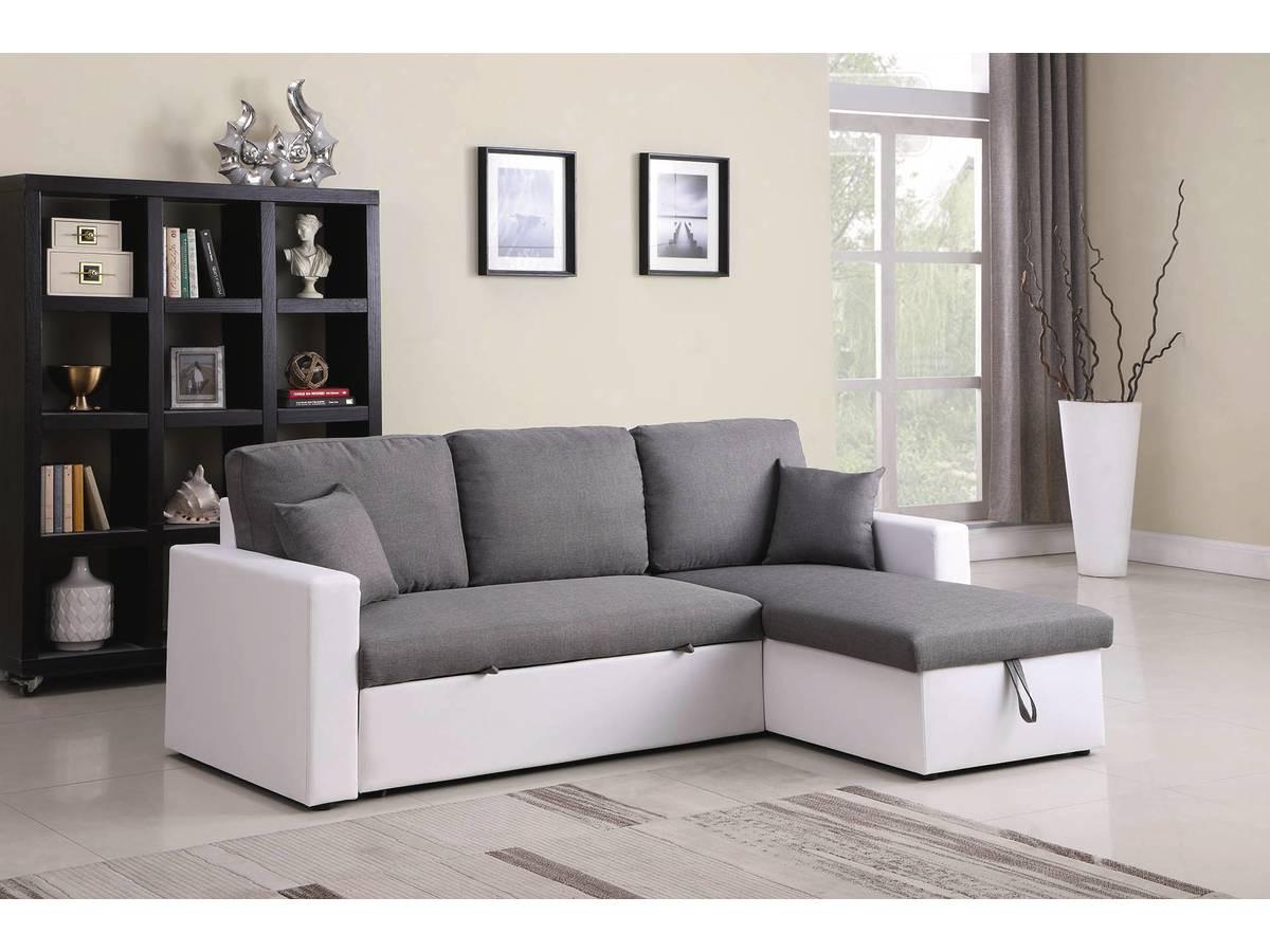 ECKSOFA alain Grau - Grau, Textil (145/221cm) - Habitat Garten