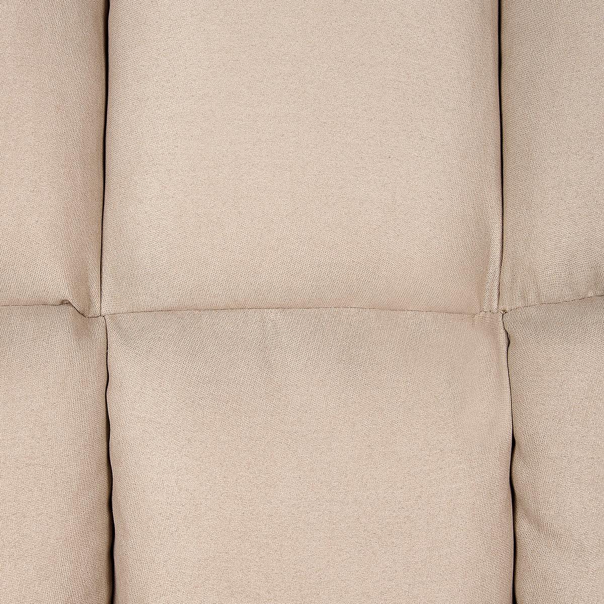 SCHAUKELSESSEL Beige Oulu - Hellbraun/Beige, Textil (71/104/83cm) - Beliani