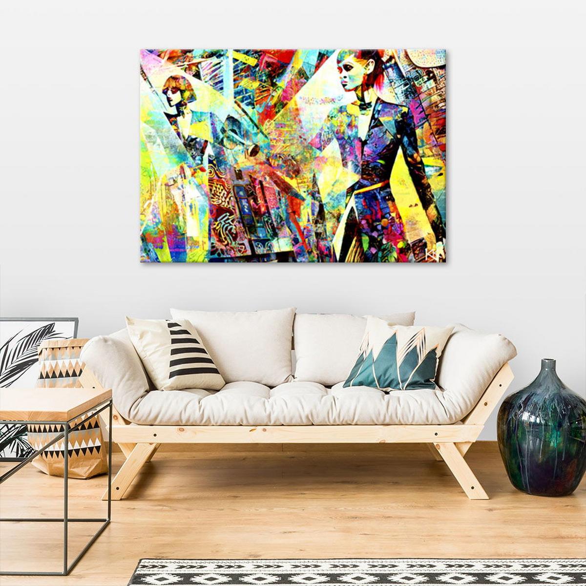 KUNSTDRUCK Lila 60/40 cm - Lila, Textil (60/40cm) - KUNSTLOFT