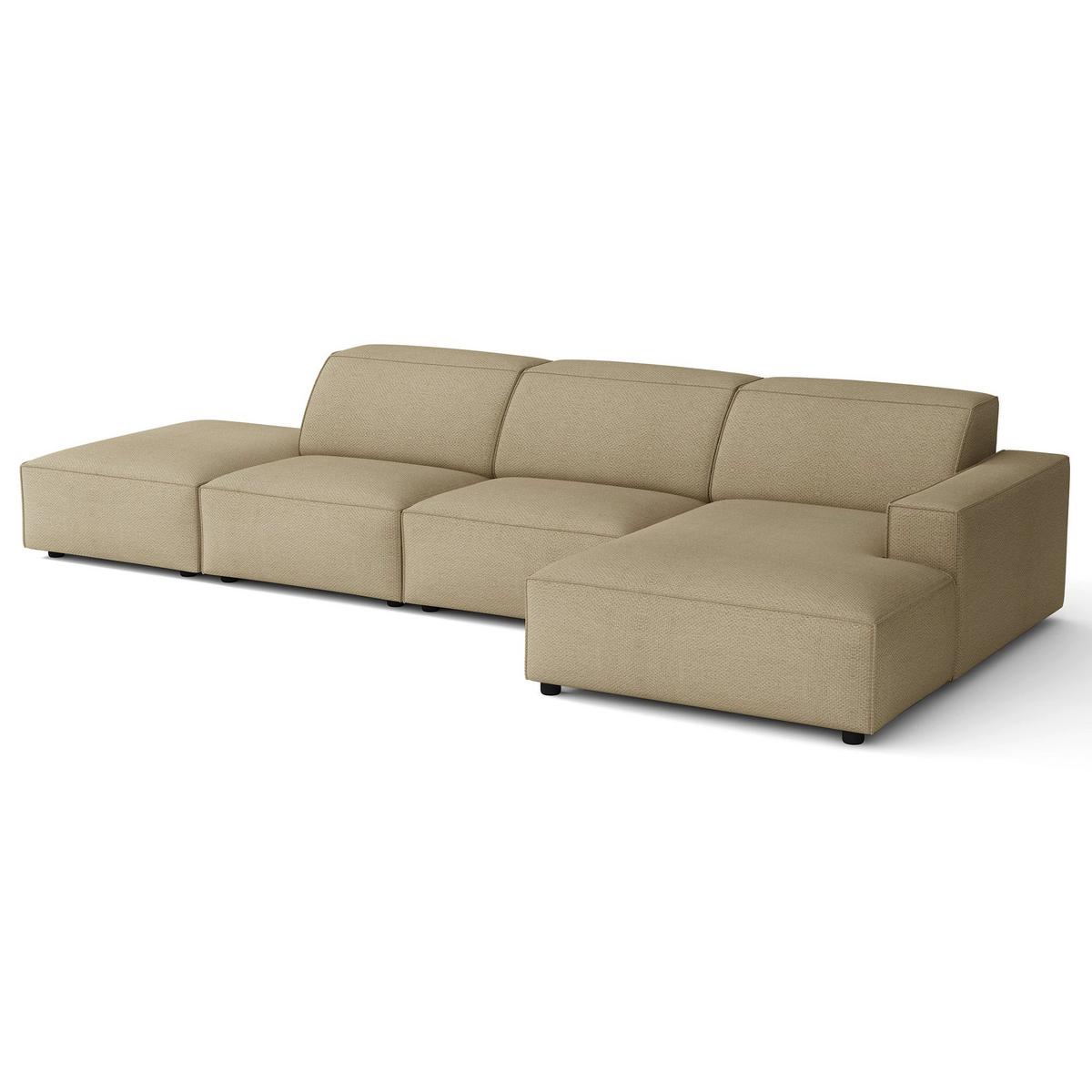 ECKSOFA Sellmo 344 cm - Schwarz/Cappuccino, Kunststoff/Textil (350/166cm) - Selsey