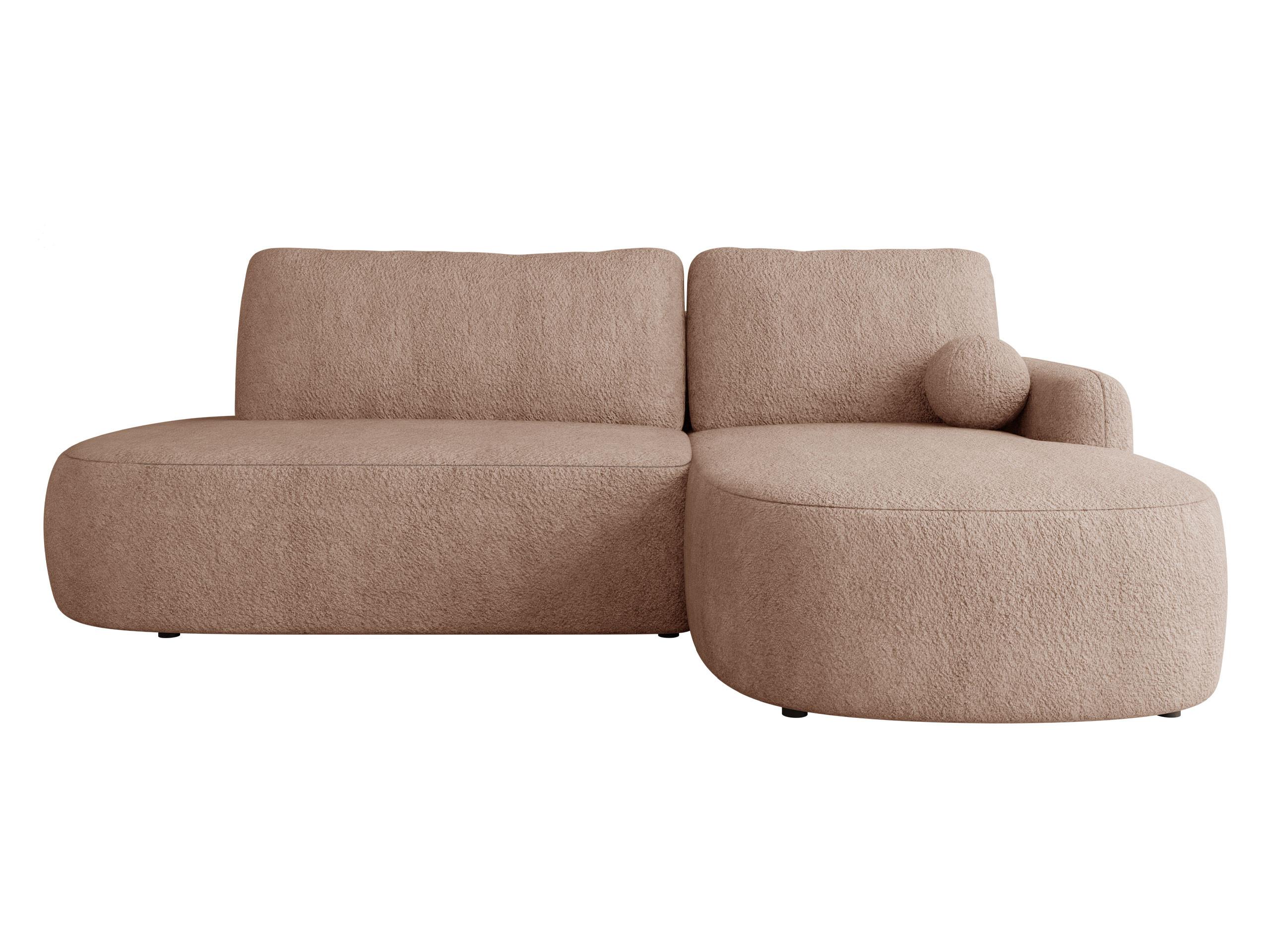 ECKSOFA Loridu O, Seite: Rechts - Schwarz/Rosa, Holz/Kunststoff (174/274cm) - MIRJAN24