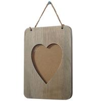 BILDERRAHMEN SHABBY-LOOK rechteckig Grau - Grau, Holz (13/26cm) - MCW