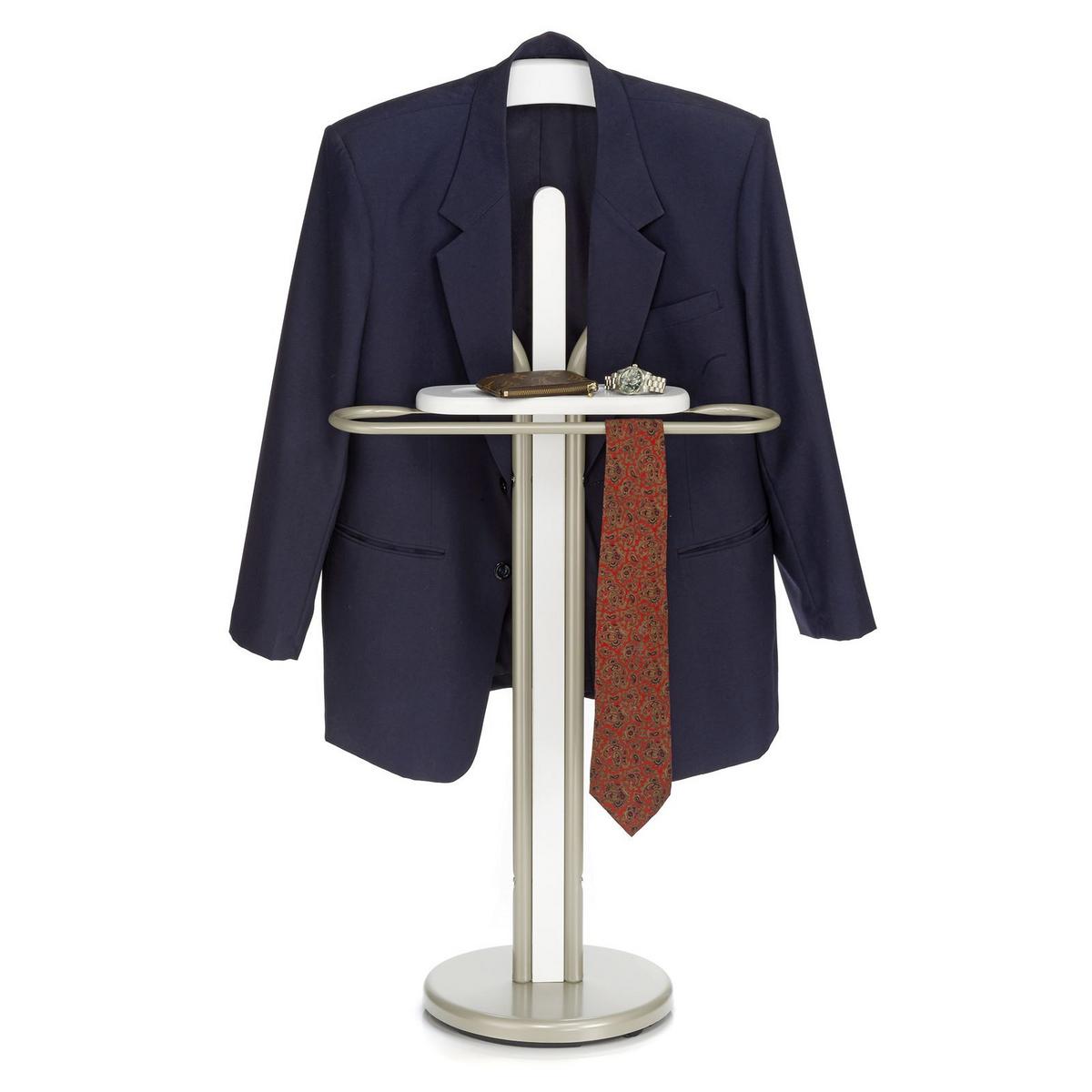 HERRENDIENER FABIO champagne/weiß - Champagner/Weiß, Metall (45/108/30cm) - IDIMEX