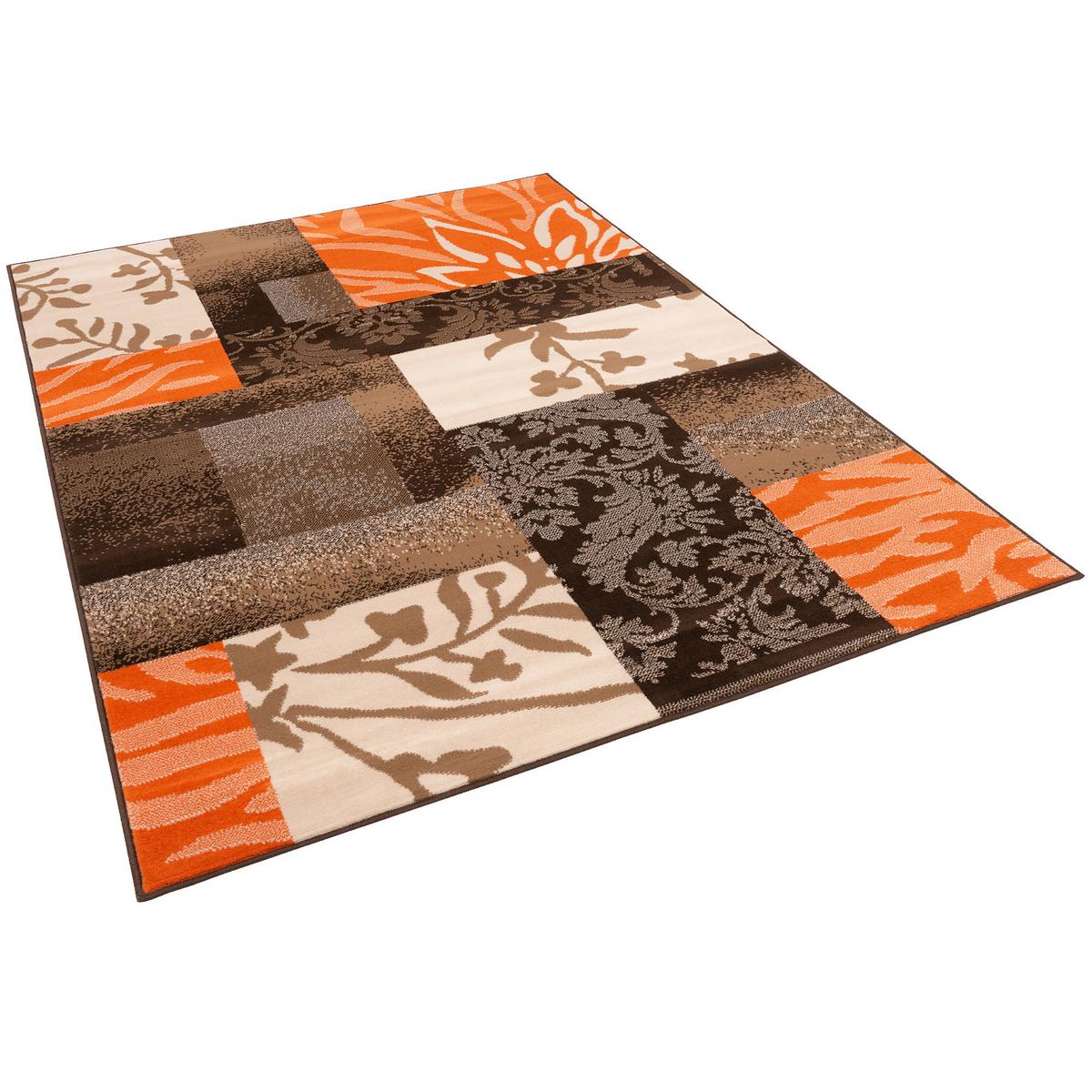 MODERN DESIGNER VELOURS TEPPICH SAMBA - Braun, Textil (120/170cm) - Pergamon
