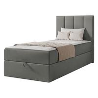BOXBETT Rebos Single - H3 - Grau, Holz/Textil (80/200cm) - MIRJAN24