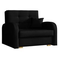 SCHLAFSOFA Viva Gold I - Schwarz/Braun, Holz/Textil (103/85/98cm) - MIRJAN24
