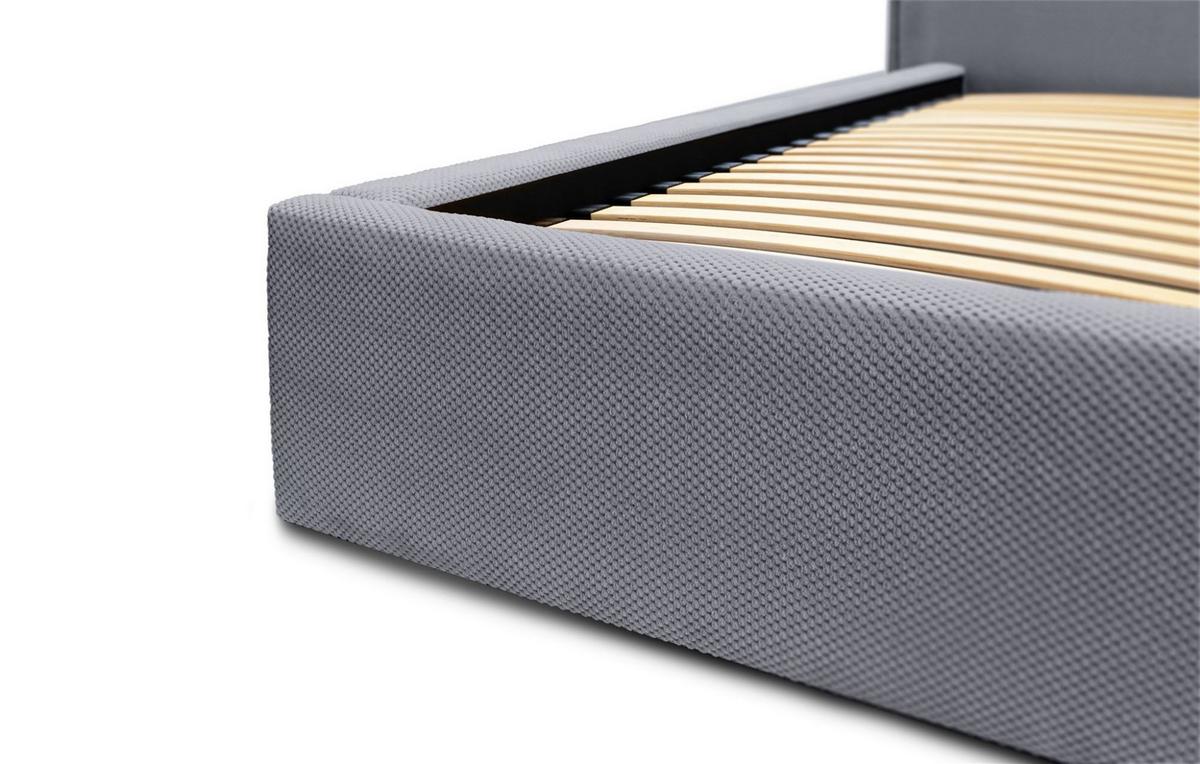 POLSTERBETT Amada Komplettset In Pop - Grau, Holzwerkstoff/Textil (160/200cm) - Fun Möbel