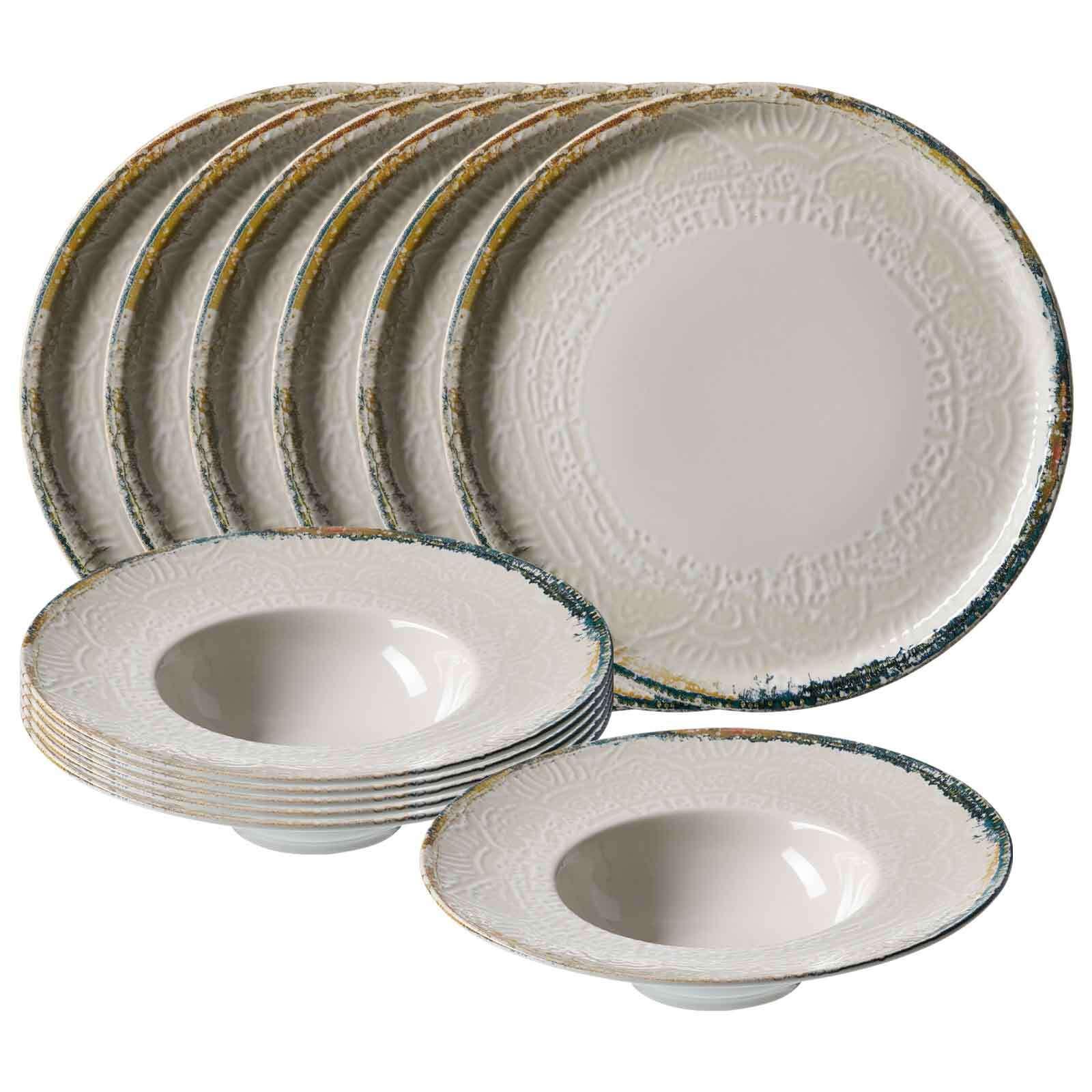 GOURMET-SET Alfonso beige 12-tlg. - Beige, Keramik (2/2/2cm) - Ritzenhoff Breker