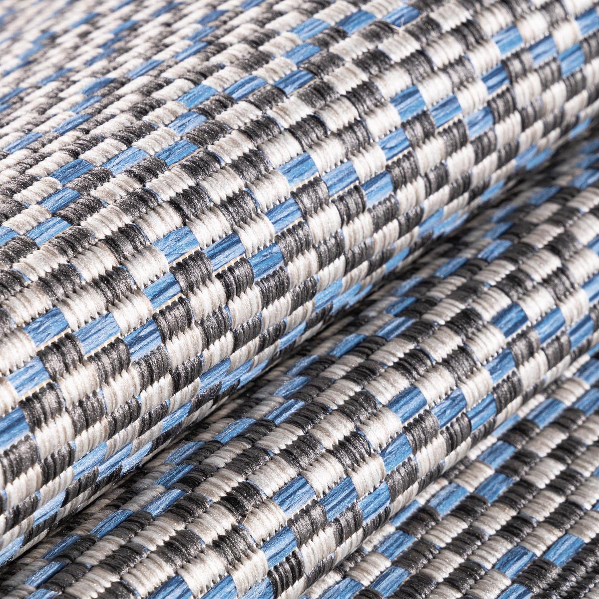 TEPPICH Outdoor SARNTAL in Grau, im Vintage-Stil, 120 x 170 cm - Grau, Textil (120/170cm) - KADIMA DESIGN