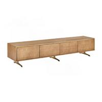 LOWBOARD GALA Gold Holz - Goldfarben, Holz/Metall (200/42/40cm) - KAWOLA