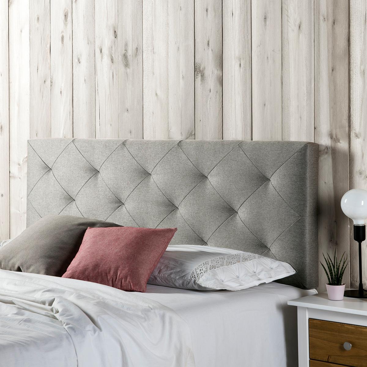 KOPFTEIL 90x60 cm Milan grau - Grau, Textil (8/60/90cm) - VS Venta-stock