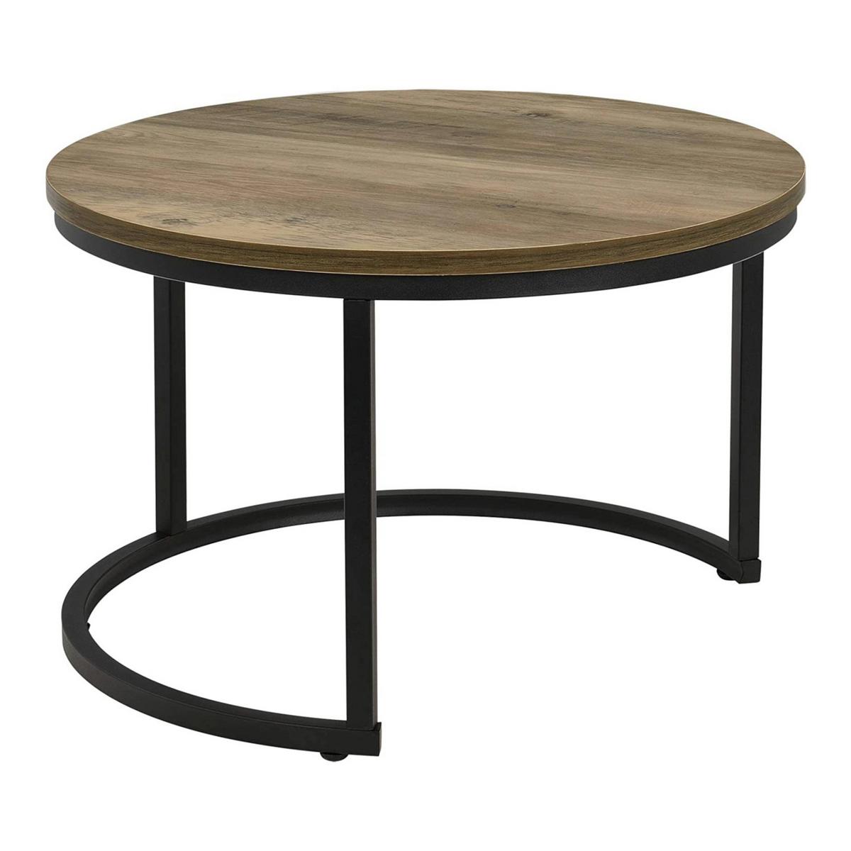 COUCHTISCH Christchurch im 2er Set - Braun, Holzwerkstoff (74/74/47cm) - [en.casa]