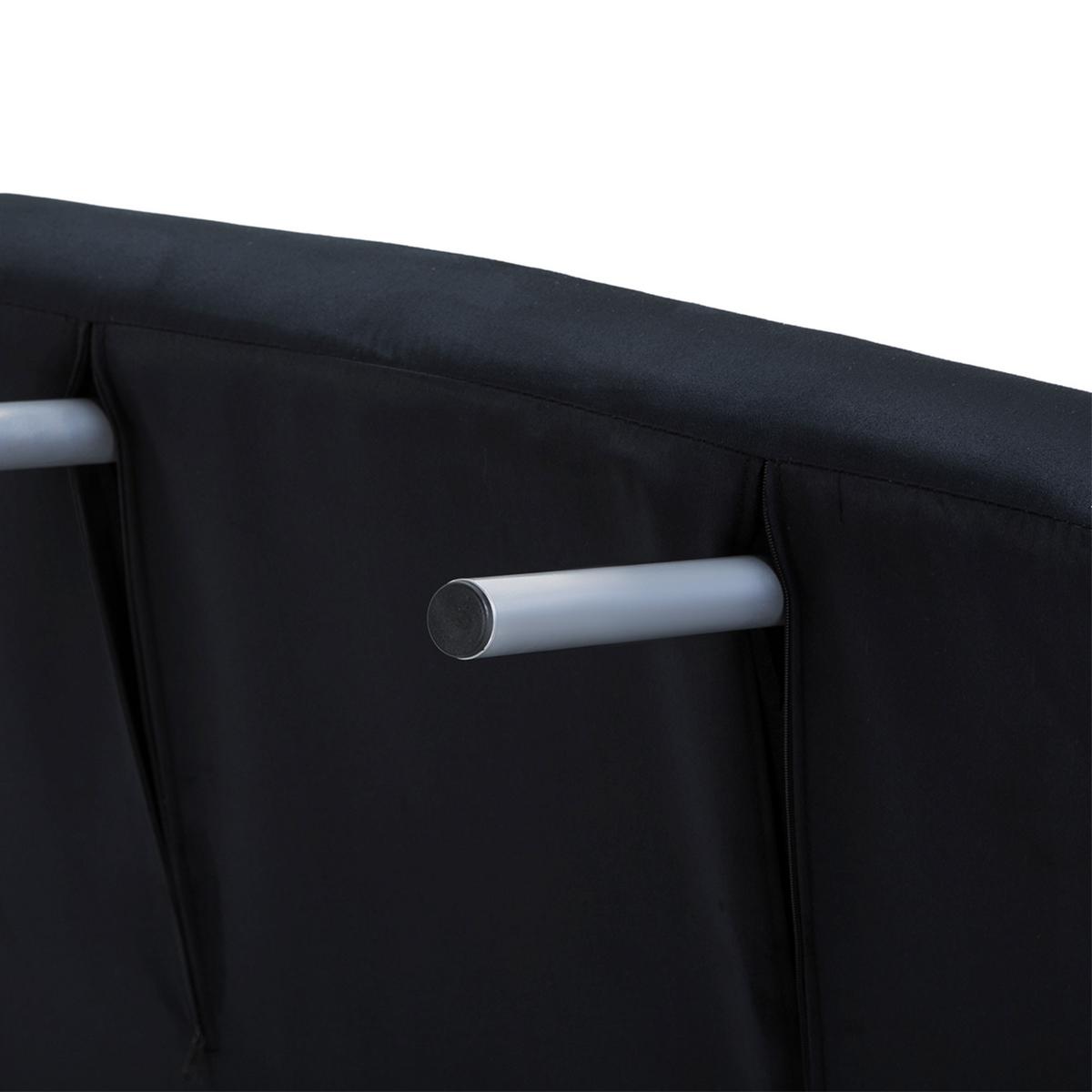 SCHLAFSESSEL 3-IN-1 mit Kissen schwarz - Schwarz, Kunststoff (69/80/65cm) - HOMCOM