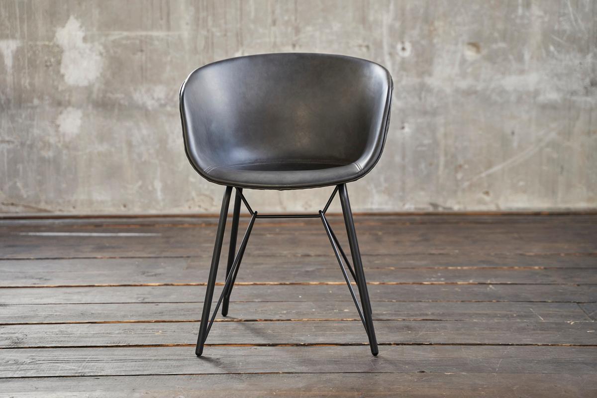 ECKSOFA YORK Sonoma Trüffel Dekor Leder - Dunkelbraun/Silberfarben, Leder (284/180cm) - KAWOLA