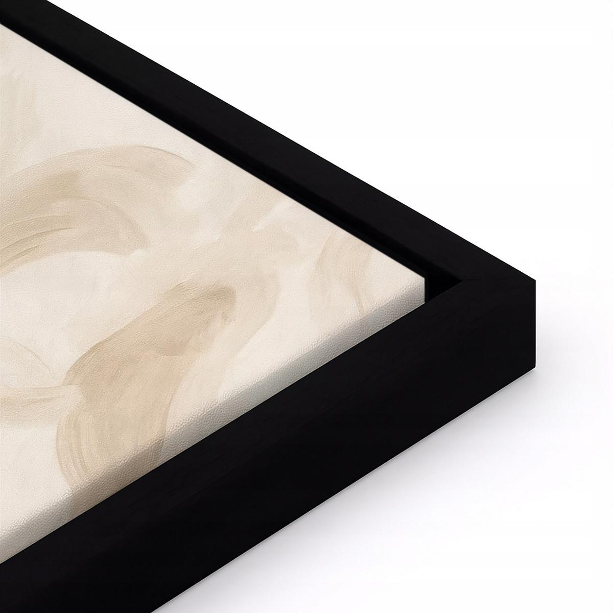 BILDER mit Rahmen Frau Beton Beige 120x80 cm - Multicolor, Holzwerkstoff (120/80cm) - Wallarena