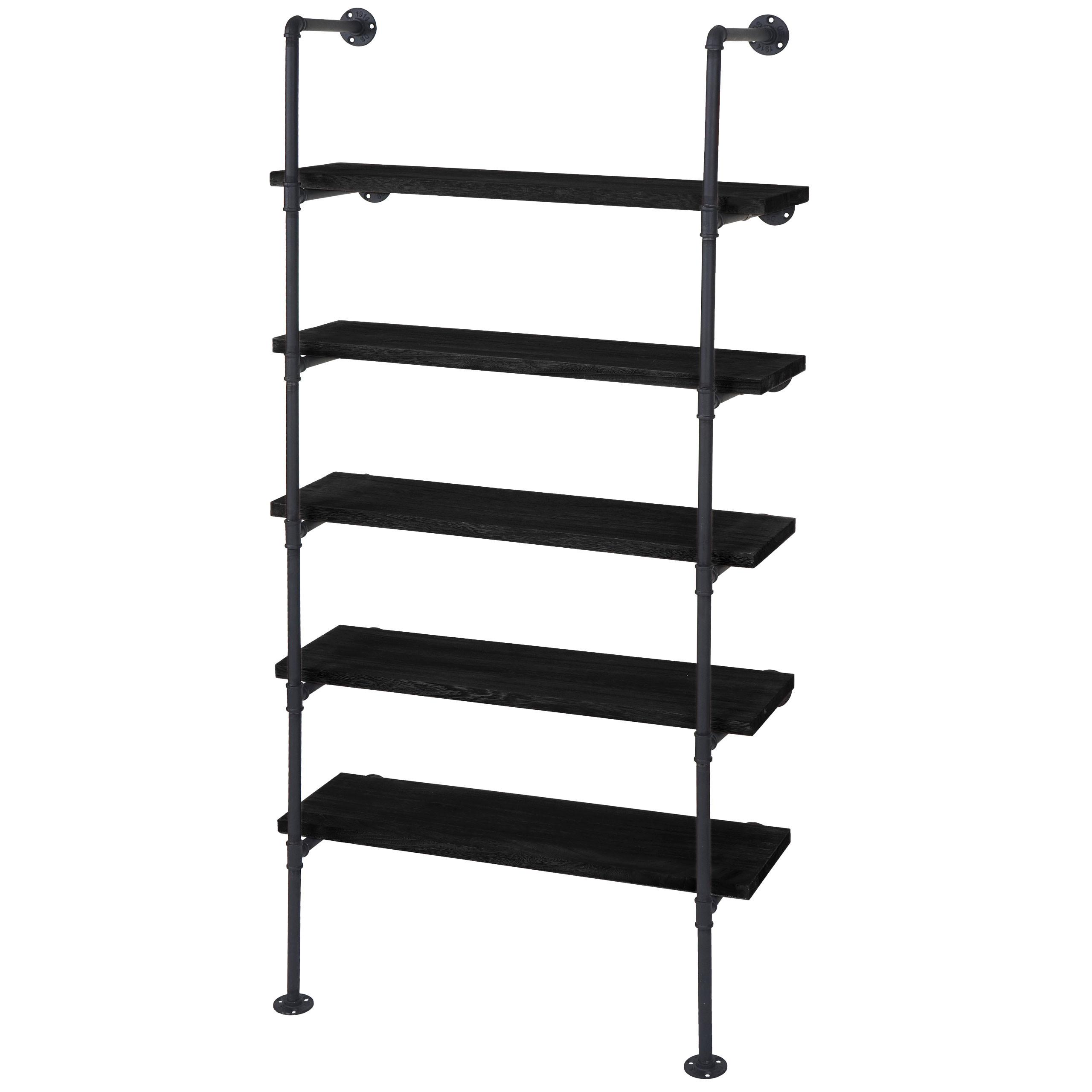 STANDREGAL Anthrazit - Anthrazit, Holz (80/165/28cm) - MCW