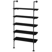 STANDREGAL Anthrazit - Anthrazit, Holz (80/165/28cm) - MCW