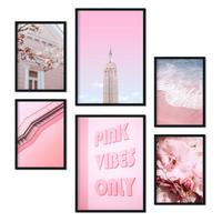 POSTER Set Mit 6 Das Leben In Rosa A3 & A4 Rahmenlos - Klar, Papier (29/3cm) - Nacnic