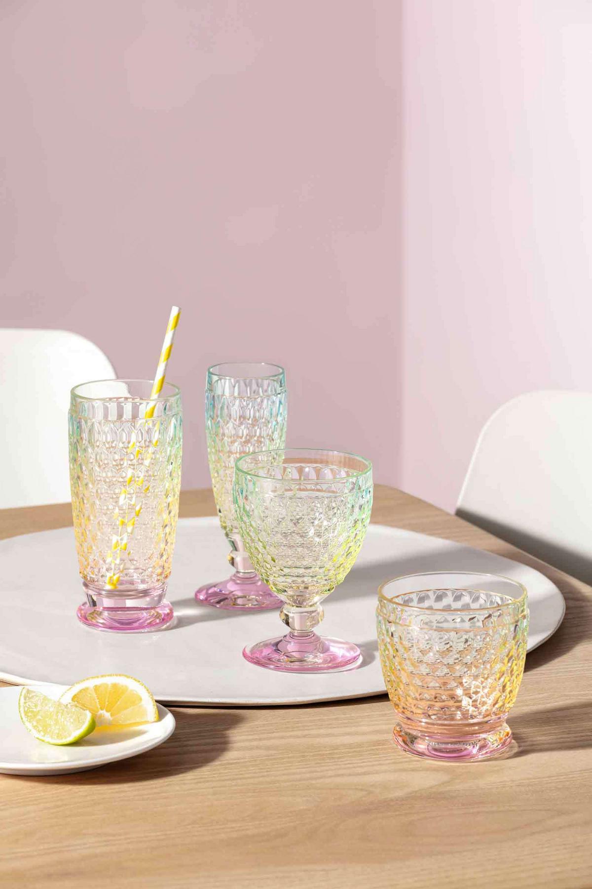 ROTWEINGLÄSER Boston Pearl bunt 200 ml 4er Set - Multicolor, Glas (0.2L) - Villeroy & Boch