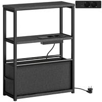 BEISTELLTISCH MDF Stahl Schwarz - Schwarz, Holzwerkstoff (45/18/60.2cm) - HOMCOM
