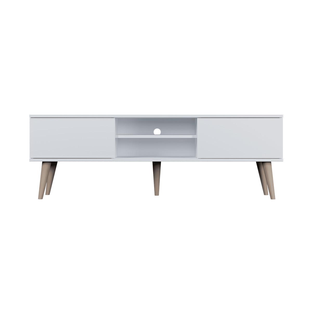 TV-MÖBEL Toronto Weiß - Weiß, Holzwerkstoff (160/55/35cm) - Petits-meubles