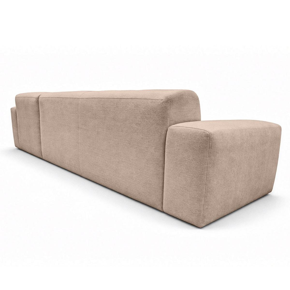 ECKSOFA L Form Corlu Braun 310/165/78 cm – stilvolle kleine Eckcouch Rechts - Schwarz/Braun, Kunststoff/Textil (165/310cm) - AX Living
