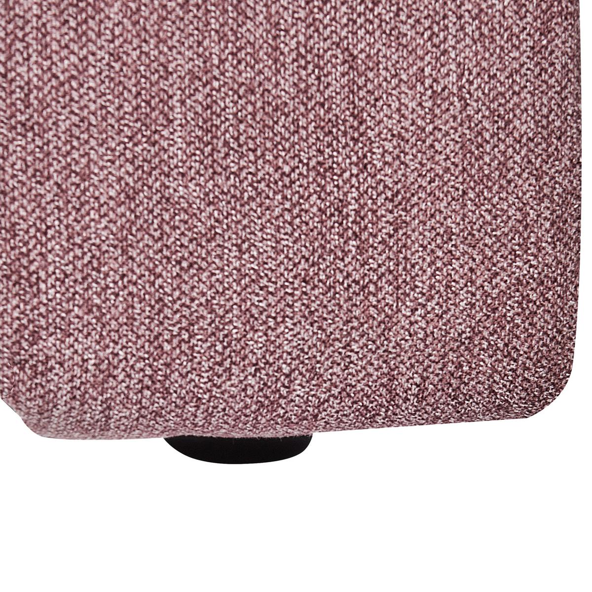 CHAISELONGUE-RECHTSSEITIGE Stoff Rosa Lannils - Pink/Schwarz, Textil (173/73/79cm) - Beliani