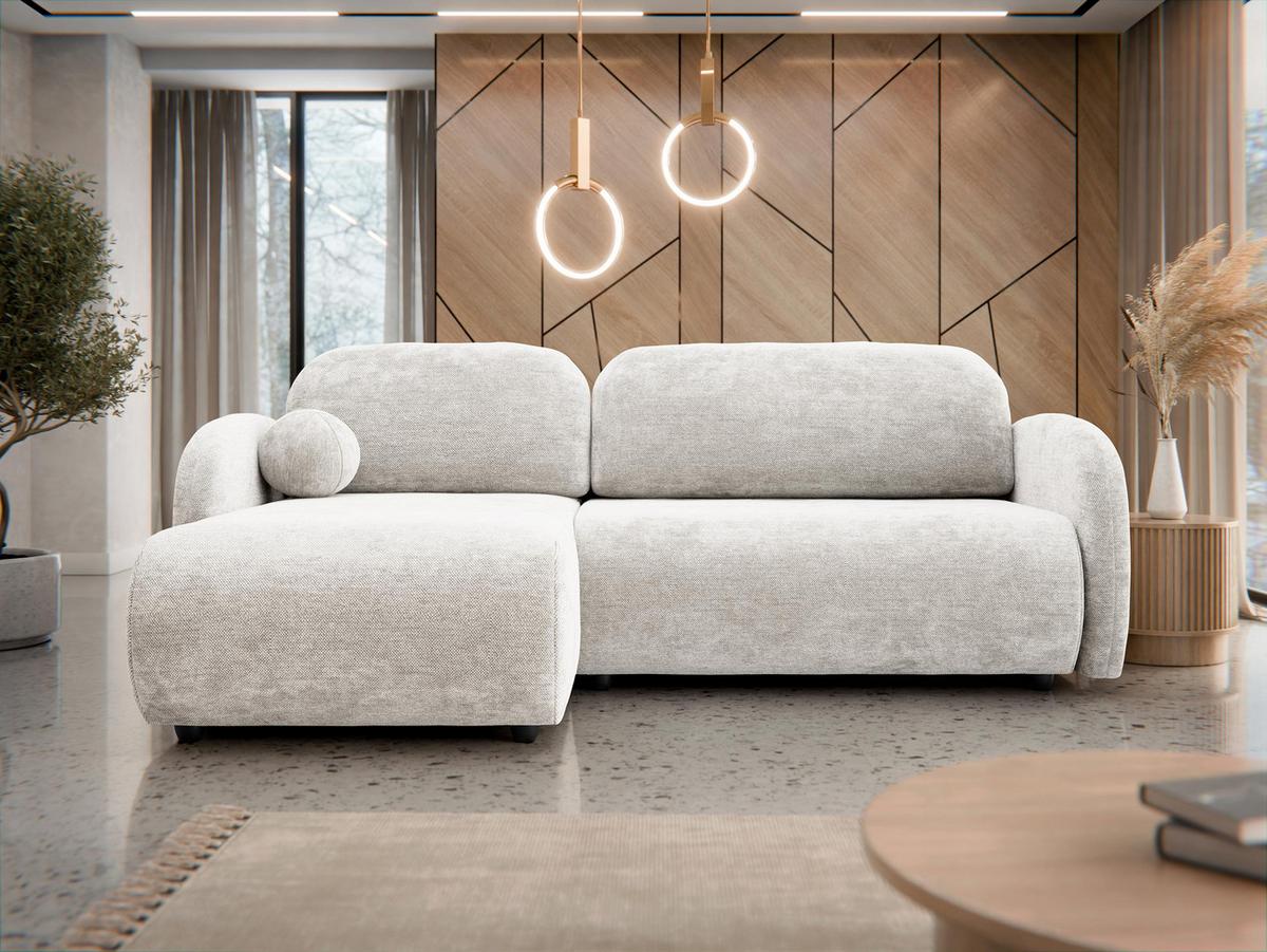 ECKSOFA Dream L - Schwarz/Naturfarben, Holz/Kunststoff (233/160cm) - MIRJAN24
