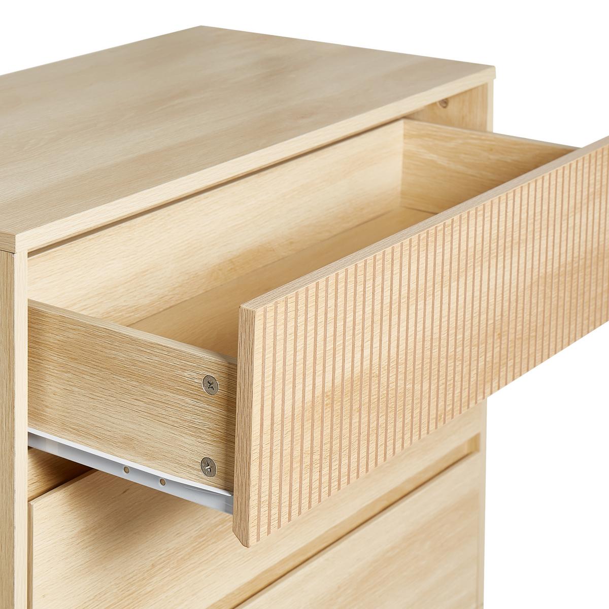 KOMMODE mit 3 Schubladen Hellbraun Wales - Braun, Holzwerkstoff (80/80/40cm) - Beliani