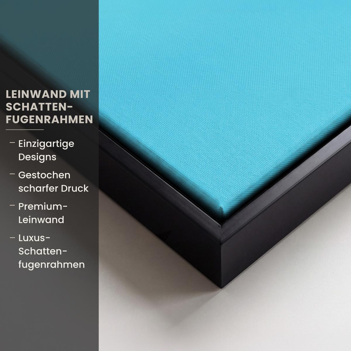 LEINWAND Bilder mit Rahmen - Chick - Sonnenbrille - Blau - 40x60 - Pink, Textil (40/60cm) - MuchoWow