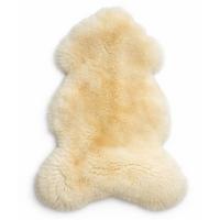 SCHAFFELL Premium Lammfell Natur ungeschoren weiche Wolle Naturweiß ca. 115 cm - Weiß, Fell (65/115cm) - Provellus
