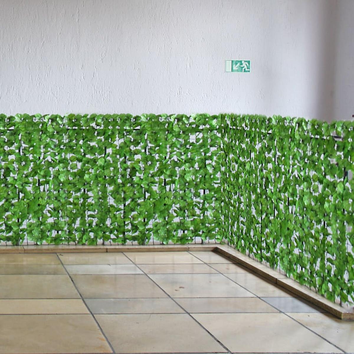 BALKONSICHTSCHUTZ BLATT Hellgrün - Hellgrün, Kunststoff (500/150cm) - MCW