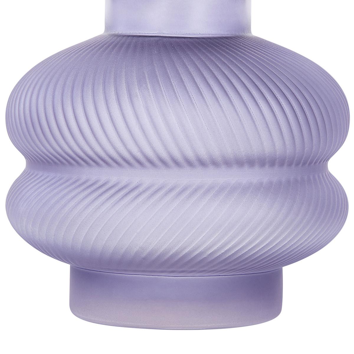 BLUMENVASE Glas violett Rodia - Violett, Glas (24cm) - Beliani
