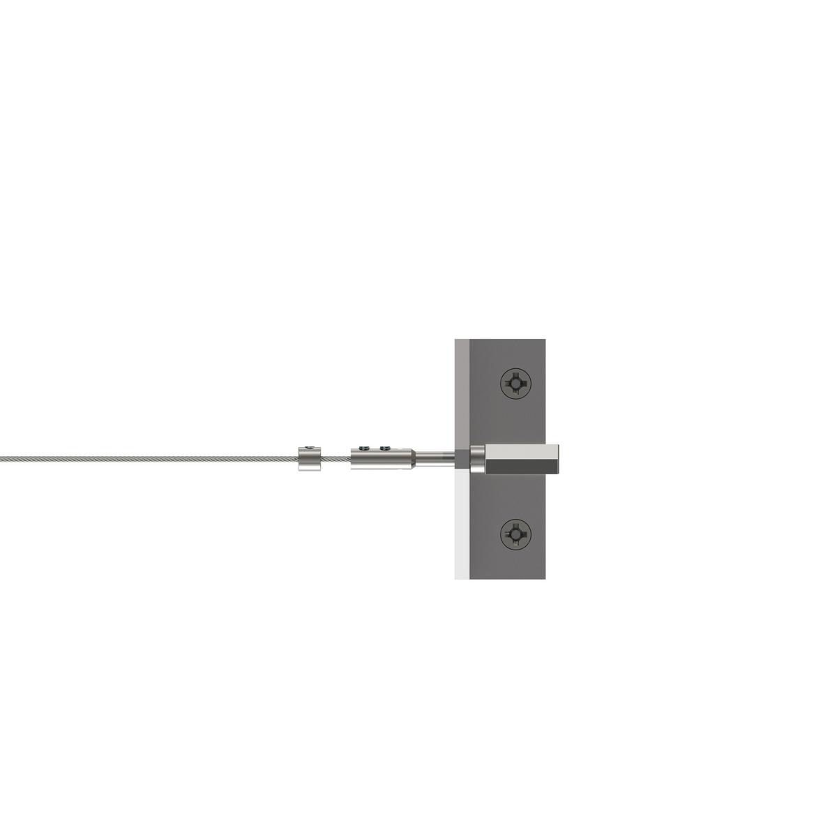 SEILSPANNGARNITUR / SEILSPANNER SET Modo 500 cm Seil, Chrom - Chromfarben, Metall (8/5.5/5cm) - INTERDECO