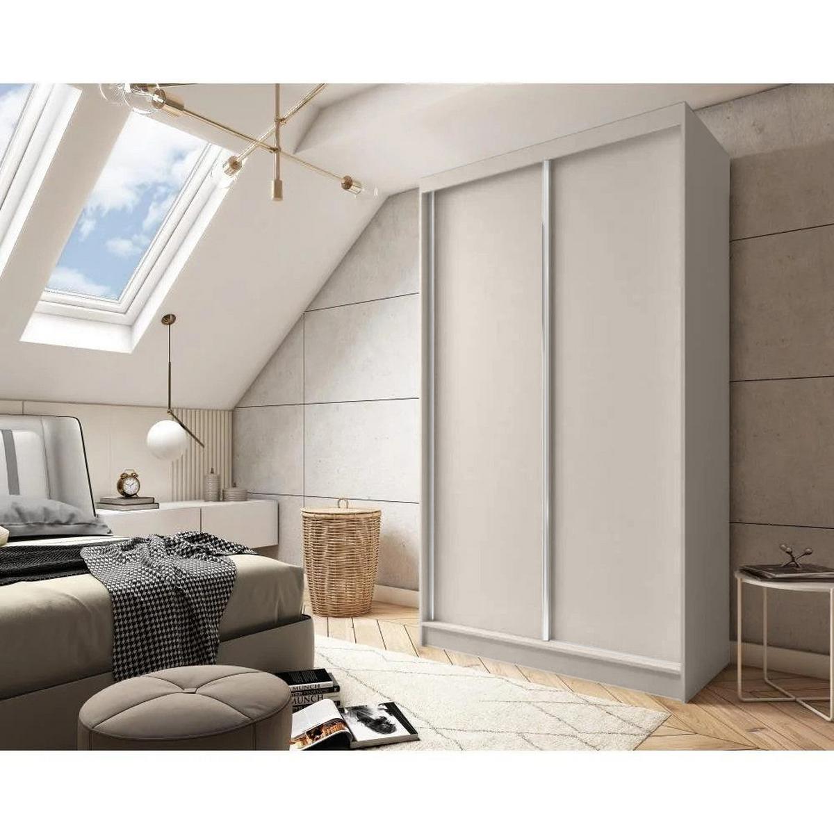 SCHWEBETÜRENSCHRANK Mario II 120/216/61 kaschmir mit Schubladen - Kaschmir, Holzwerkstoff (120/216/61cm) - Beautysofa
