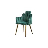 ESSZIMMERSTUHL FREJA Grün Velvet (1er-Set) - Grün, Textil (59/86/55cm) - KAWOLA
