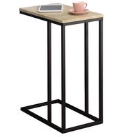 BEISTELLTISCH DEBORA schwarz/Sonoma Eiche - Schwarz/Sonoma Eiche, Holzwerkstoff (26/46/61cm) - IDIMEX