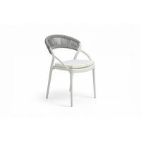 GARTENSTUHL KISO Grau Kunststoff Stapelbar (1er-Set) - Grau, Kunststoff (54/79/58cm) - KAWOLA
