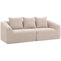 3-SITZER-SOFA Chenille Beige - Beige, Textil (93/83/225cm) - HOMCOM
