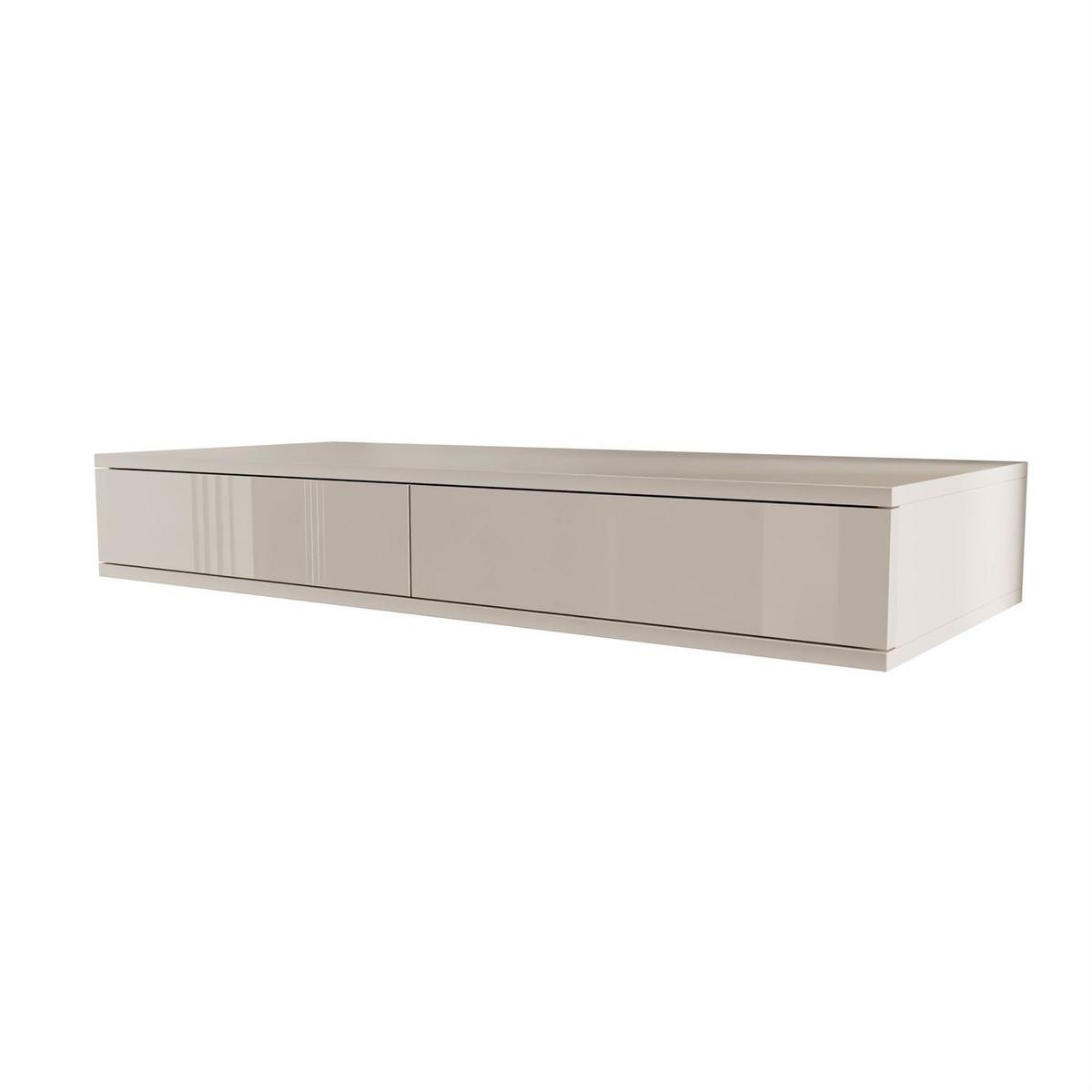 KONSOLE Glamour hängend PUSH OPEN - Kaschmir, Holzwerkstoff (100/15/42cm) - Lookway