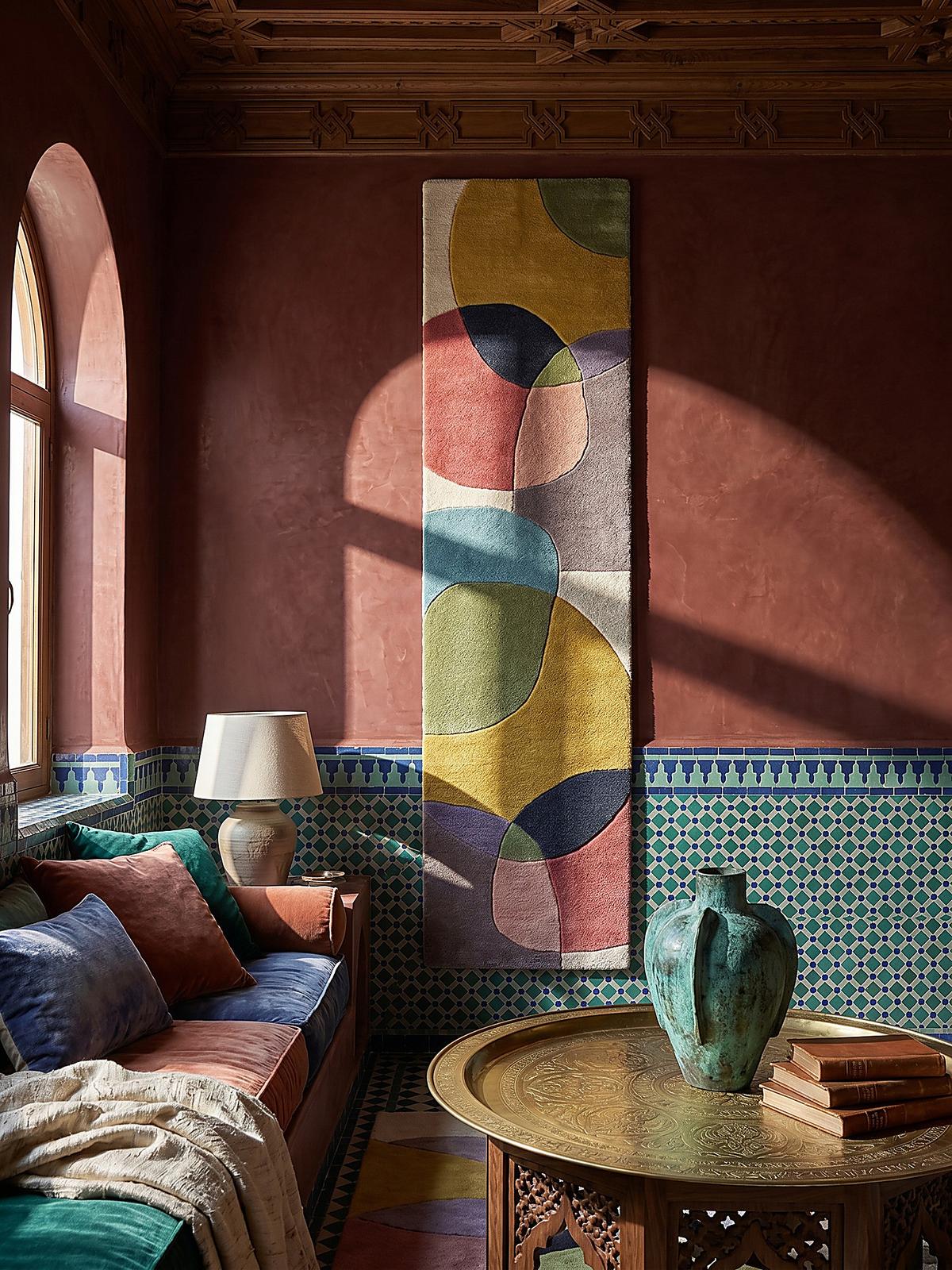 WOLLTEPPICH AIRE, abstrakt, aus Wolle, Bunt, 60 x 230 cm - Multicolor, Textil (230/60cm) - KADIMA DESIGN