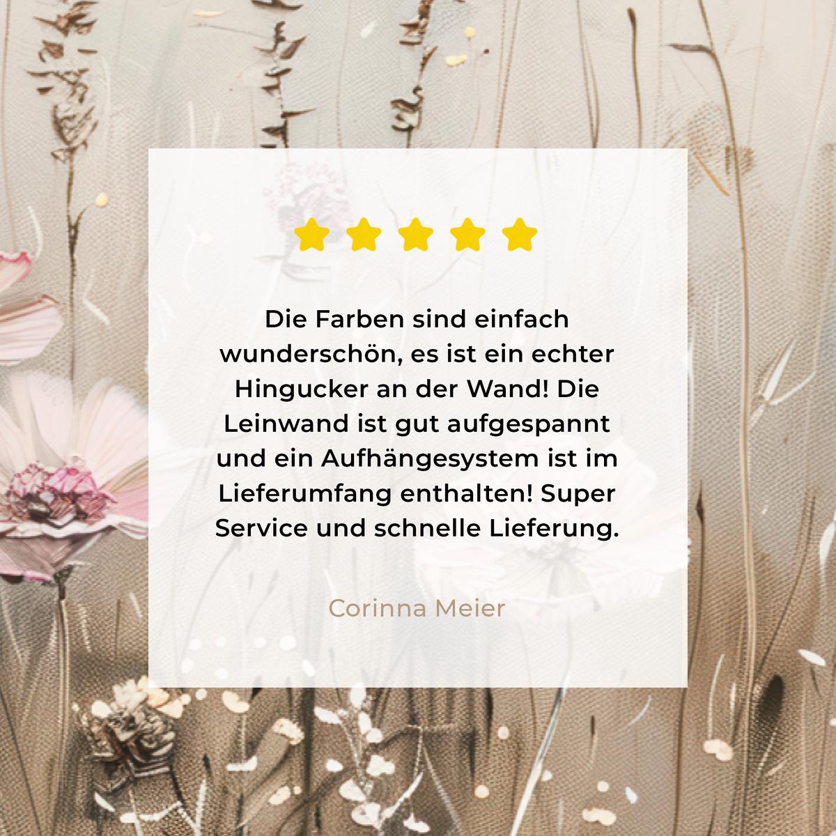 LEINWANDBILD Blumen - Rosa - Modern - Beige Deko Schlafzimmer 30x20 cm - Beige, Textil (30/20cm) - MuchoWow