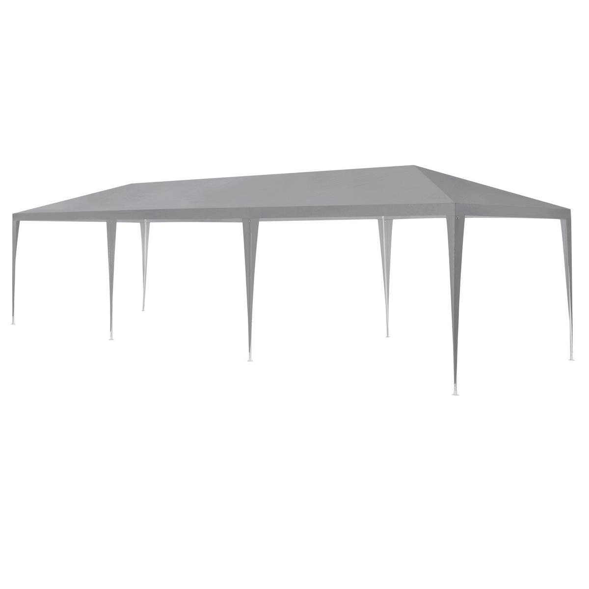 PARTYZELT Wedau - Dunkelgrau, Kunststoff/Metall (900/255/300cm) - casa.pro
