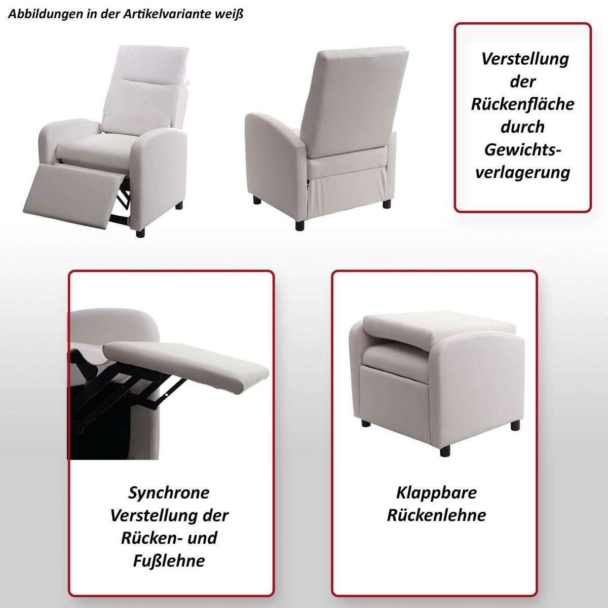 RELAXSESSEL Schwarz - Schwarz, Textil (70/99/75cm) - MCW