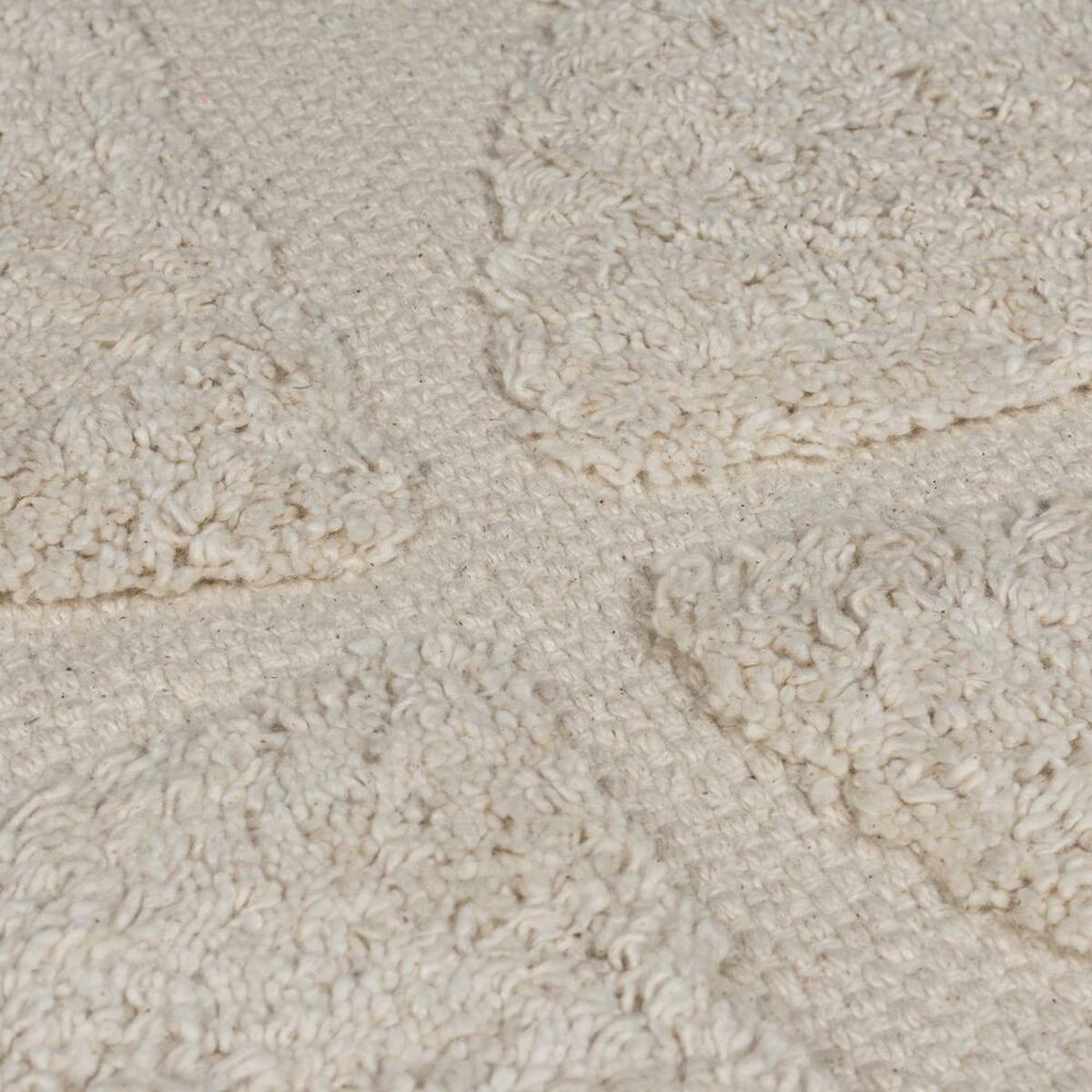 BAUMWOLLTEPPICH handgewebt ITCHEN, abstrakt, Natur, 200 x 290 cm - Beige, Textil (200/290cm) - KADIMA DESIGN