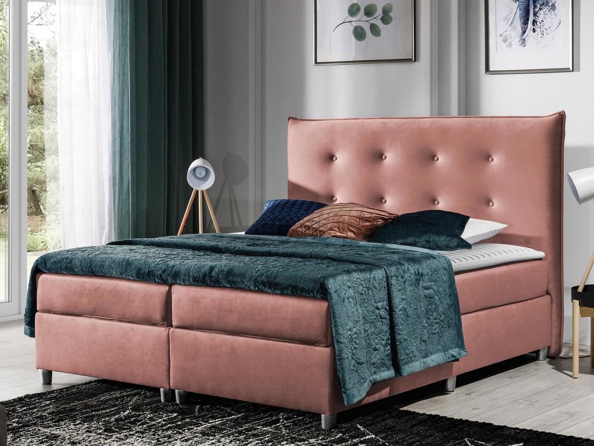 BOXBETT Prato - H3 - Rosa, Holz (160/200cm) - MIRJAN24