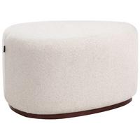 POUF Stoff Hellbeige Saco - Beige, Textil (57/45/78cm) - Beliani