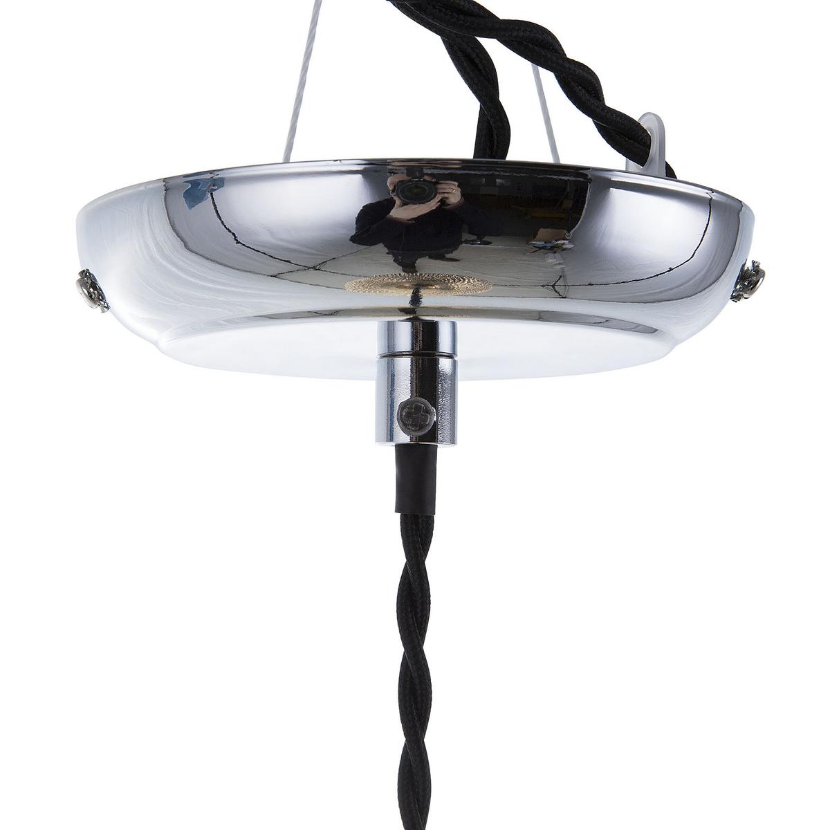 HÄNGELAMPE Madon 32/32/45 cm - Goldfarben, Glas (30/30/88cm) - Beliani